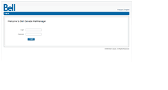 Desktop Screenshot of mailmanager.bell.ca