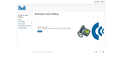 Desktop Screenshot of businessvoicedialing.bell.ca